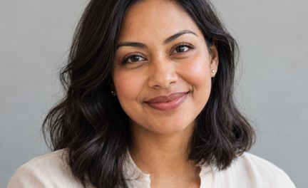 Portrait of the fictional persona Maya Brooks