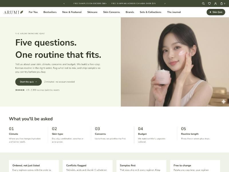 Quiz intro: Five questions. One routine that fits.