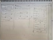 Paper sketch of the homepage